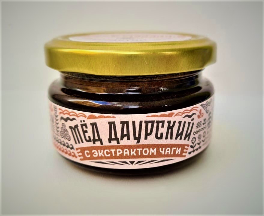 ТИЦ. Сувениры. Мёд с экстрактом чаги 130 р